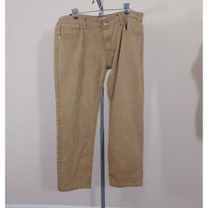 Henry & William Jeans Classic Straight  Denim Pants Gold Brown Men US 40x32 USED